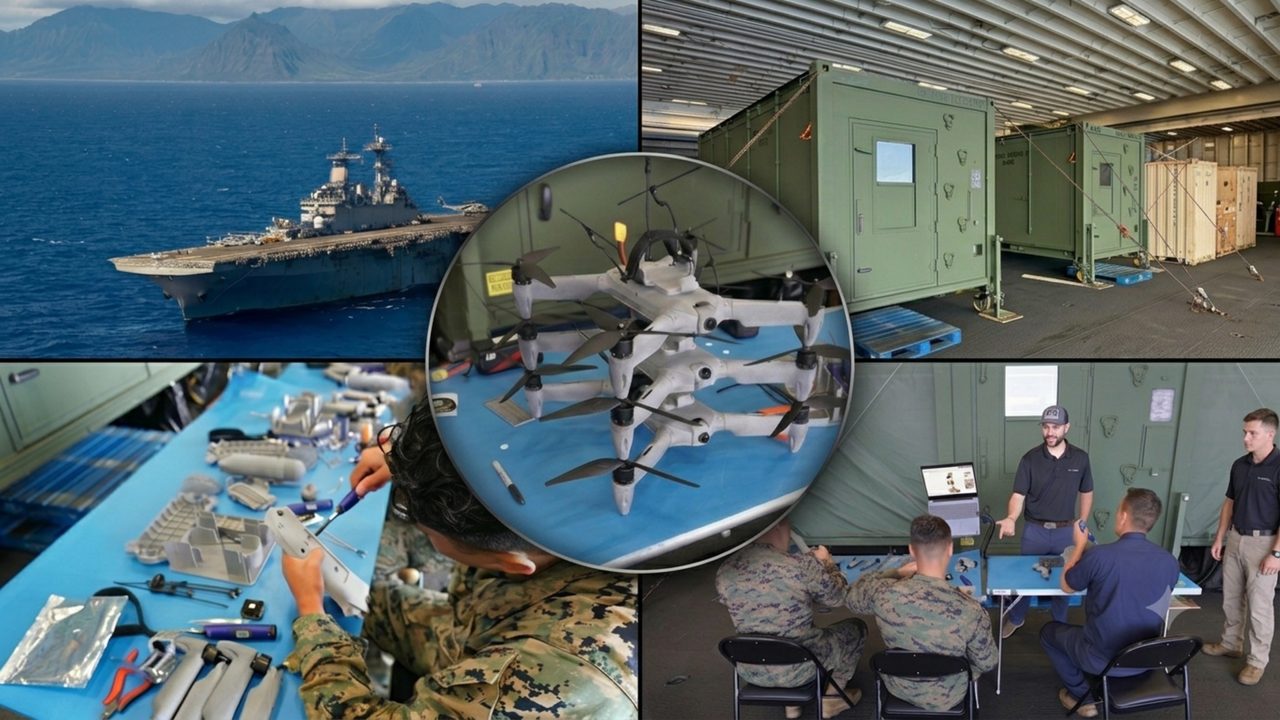 US Navy, gemi üzerinde 3D yazıcıyla drone üretmeyi başardı