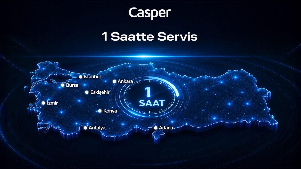 Casper, 1 Saatte Servis Hizmetiyle Türkiye'de Rekor Kırdı